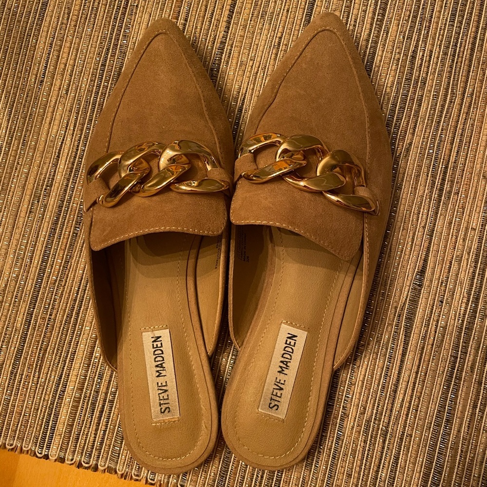 Steve Madden suede mules size 8.5